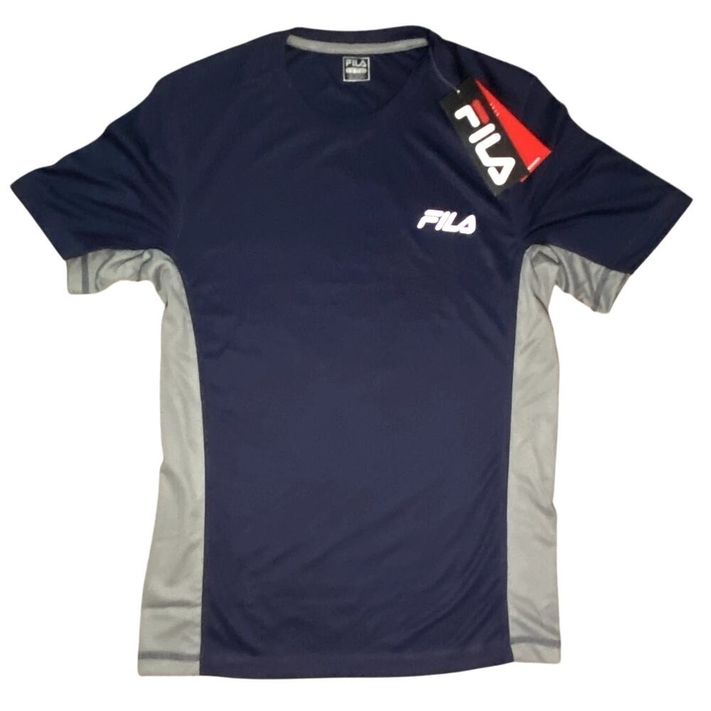 FILA - breathable workout shirt Size S in Mens Blue and Grey